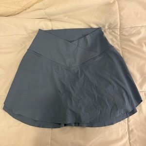 workout skirt, small, light blue
